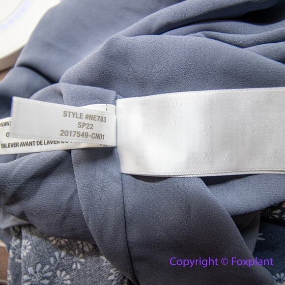 New! Madewell Tie-Back Button-Front Midi Dress in Archival Floral, size 2 - Picture 16 of 16